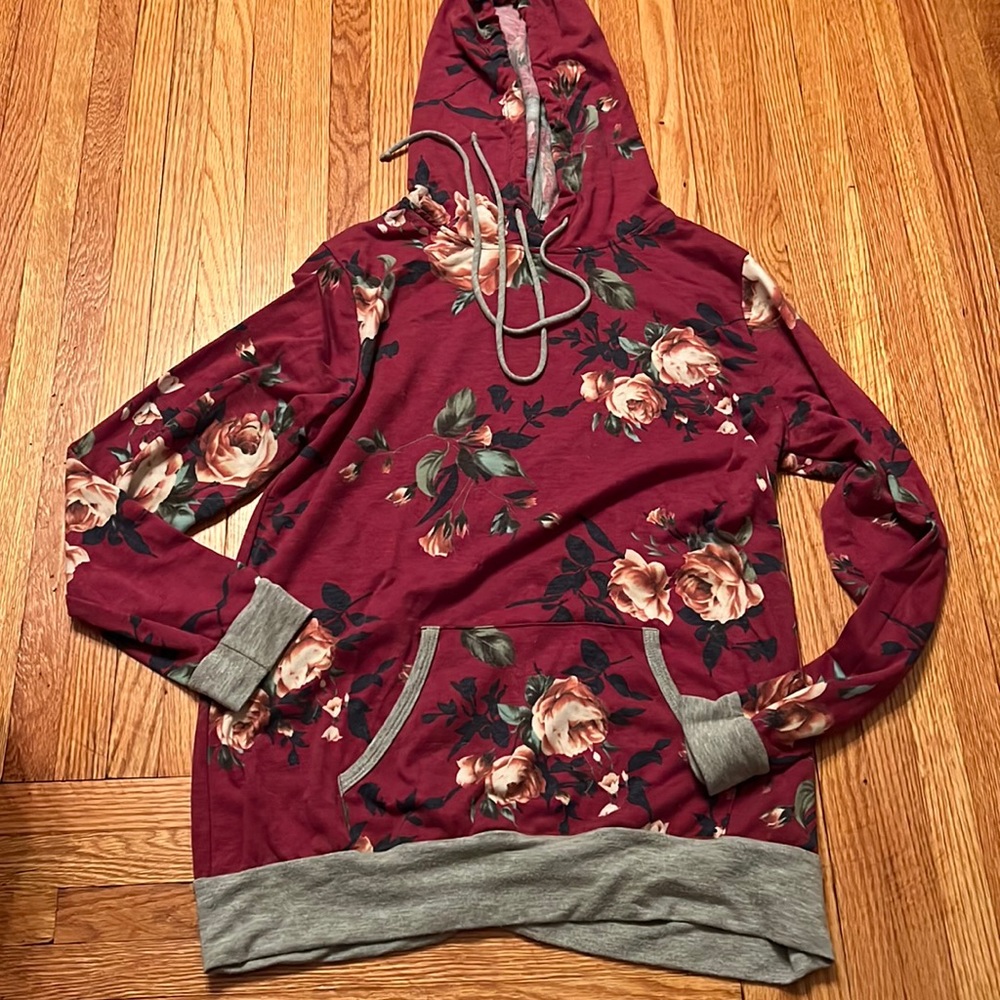 Floral long sleeve top